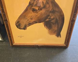 signed charcoal ? maybe