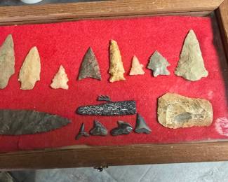 native American arrow head collection