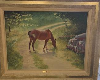 framed horse retired William youngblood