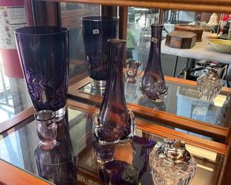 Lots of purple glass