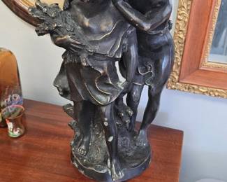 heavy bronze statue