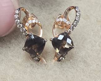 Levian diamond Earrings with paperwork