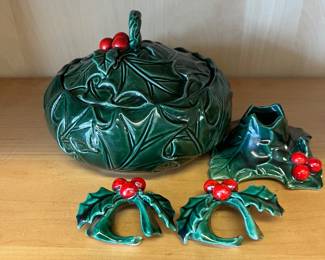 Lefton Holly Covered candy