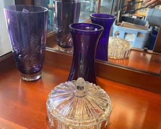 Lots of purple glass