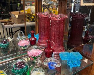 Fenton Frenzy! Waterford & paperweights