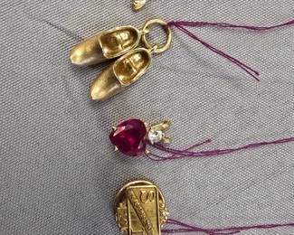14k gold charms