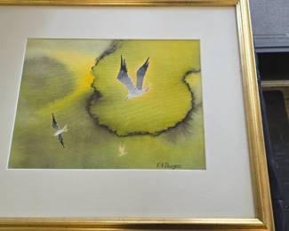 original watercolor signed