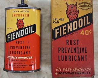 Fiendol rust preserver can with original box , Nice Find!!