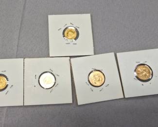 1/10th ounce. Gold eagles
