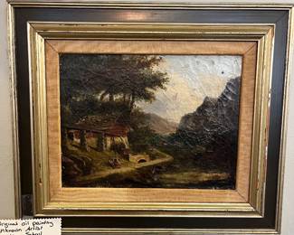 Original Oil Painting American School Unknow Artist 1890-1900