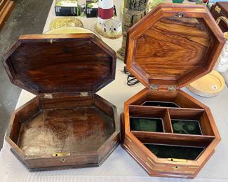 Brass Inlay Jewelry Boxes
