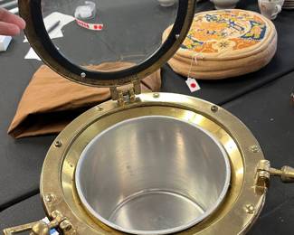 Brass Portlight Ice Bucket