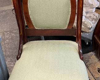 Carved Ladies Slipper Chair