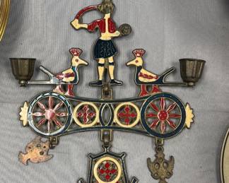 Enameled Bronze Smalote -Greek Orthodox Hanging Candle Holder