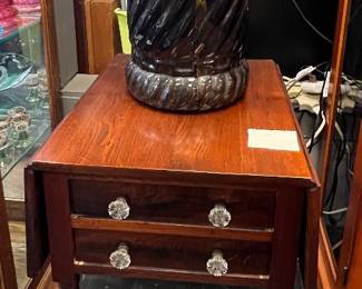 Bruch McCoy umbrella stand and Drop Leaf table