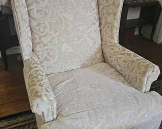 comfortable and elegant wingback chair