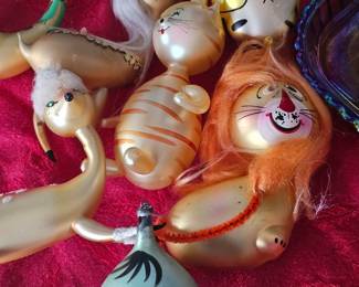 vintage Christmas ornaments