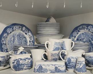 more blue dishes, different makers