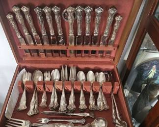 Rogers, grape pattern, silver plated, large set