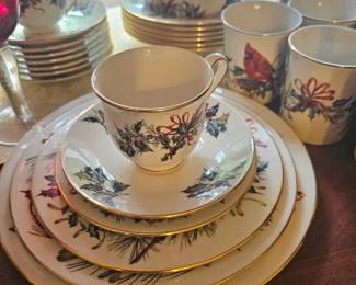 Lenox Christmas dishes, large set