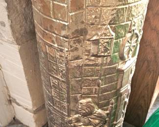 large Brass umbrella stand