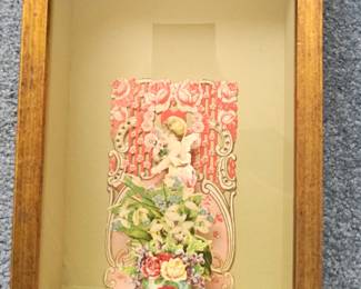 Victorian greeting card in display box