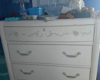 white vintage dresser