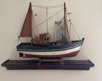 Decorative Boat with Shelf