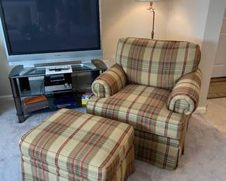 Broyhill Chair and Ottoman