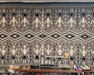Outstanding 16'7" wide x 9' Navajo Yei Tapestry 