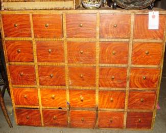 Antique Apothecary Chest with figured panels