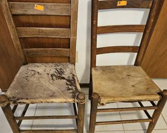 Antique Deerskin Chairs 1800s
