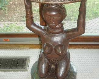 Figural Ceremonial stool (Baluba Tribe, Congo)