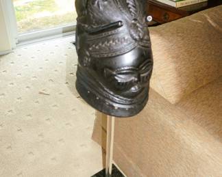 Bundu Face Mask (Mende Tribe, Sierra) Carved wood