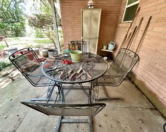Metal outdoor table