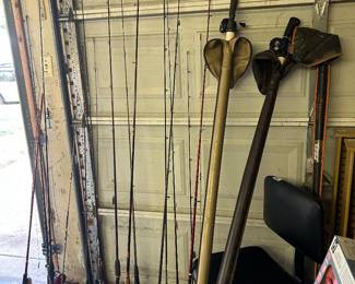 Lots of fishing poles