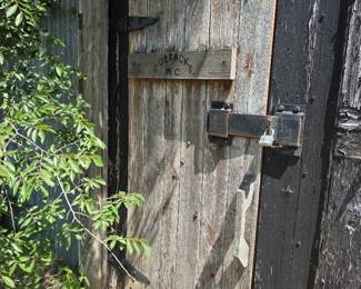 BARN DOORS WITH HAND FORGHED HARDWARE
