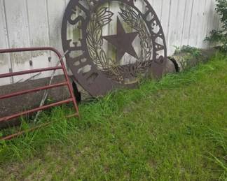 8 FT SEAL OF TEXAS METAL CUT OUT