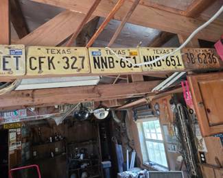 TEX LICENS PLATES