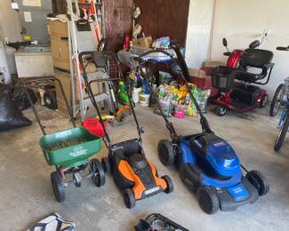 Battery operated mowers