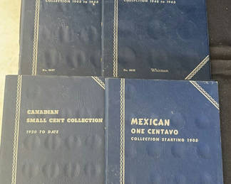 Lot 57: Mexican and Canadian coin collection albums