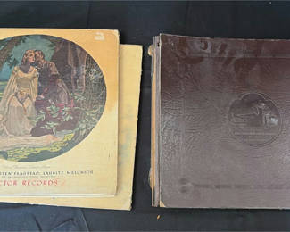 Lot 13: Vintage Victor Vinyl Records and Classical Album Covers