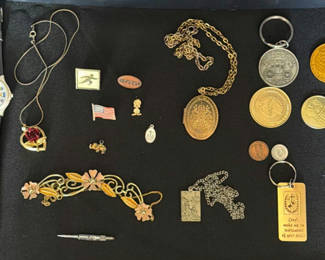 Lot 16: Assorted Jewelry, Watches, and Coins