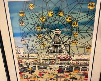 Wonder Wheel by Linnea Pergola 198/295 pencil signed by Artist