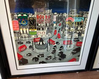 London 1943 signed Serigraph Linnea Pergola 75/165