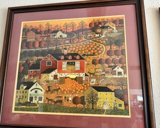 Signed lithograph Butternut Farms 843/1000 Charles Wysocki