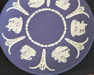 Wedgwood Portland Blue Jasperware Plate
