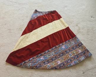 Chessa Davis s Vintage Patchwork Maxi Skirt