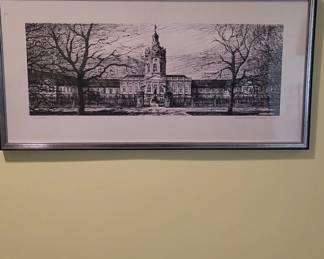 Schloss Charlottenburg Etching