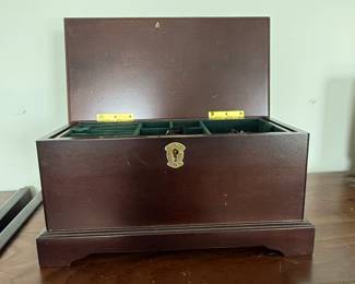 Bombay Company Mahogany Jewelry Box